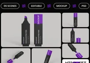 Highlighter Pen Mockup