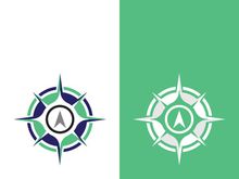 Compass logo template vector icon illustration design