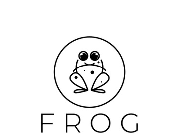 frog logo simple vector design template preview picture