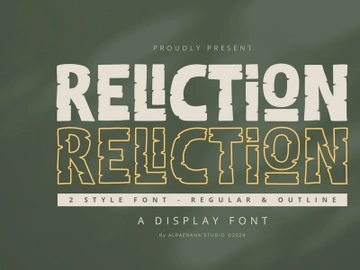 Reliction - Display Font preview picture