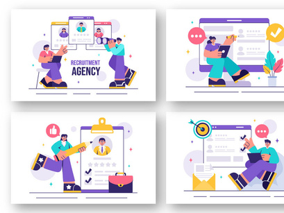 15 Recruitment Agency Illustration