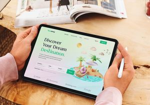 Tourency - Travel Web Header Design✈️