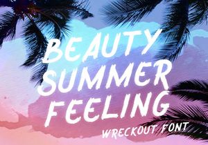 Wreckout - Decorative Brush Font