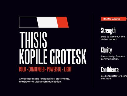 Kopile - Condensed Sans Serif Typeface