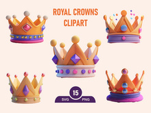 Royal Golden Crown kings PNG Clipart