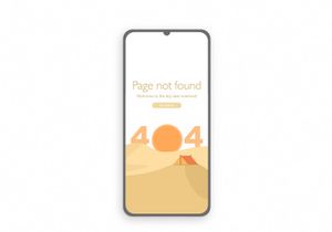 404 Page Not Found Design Illustration. Welcome to the big vast nowhere.