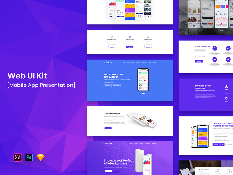 App Presentation Web UI Kit