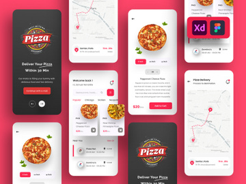 Pizza Delivery App Design preview picture