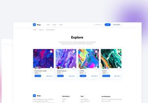 NFT'S Explore Page UI Kit