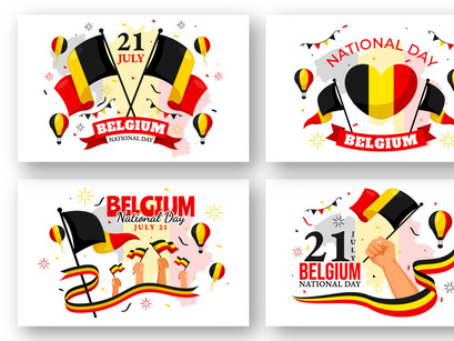 12 Belgium Independence Day Illustration