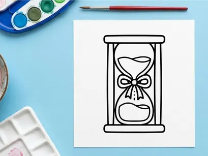 Halloween Sanduhr mit gruseligem Gesicht, das im Sand schmilzt. Zeitablauf-Konzept für Horror-, Thriller- und Dark-Fantasy-Themen.