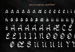 Bewitched - Gothic Script Font