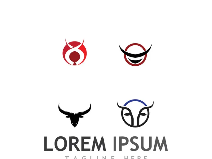 bull head horn logo