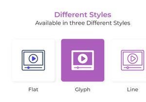 Online Education and Learning Colored Line Icons