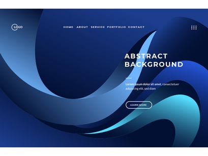 3d Abstract Background Gradient Blue