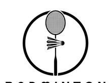 Modern Badminton logo design with Dynamic Shuttlecock and Racket, for championship, sport, sports shop, badminton school, business, company, tournament