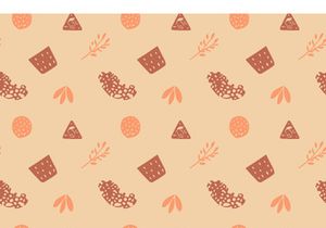 Summer Scandinavian Doodle Pattern