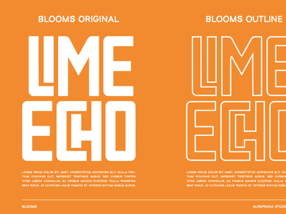 Blooms - Display Font