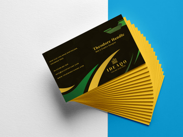 Dark Business Card Template preview picture