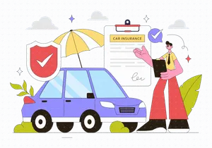 10 Car Insurance Illustration