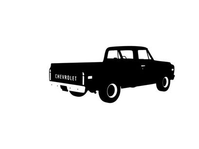 Chevrolet pickup truck silhouette