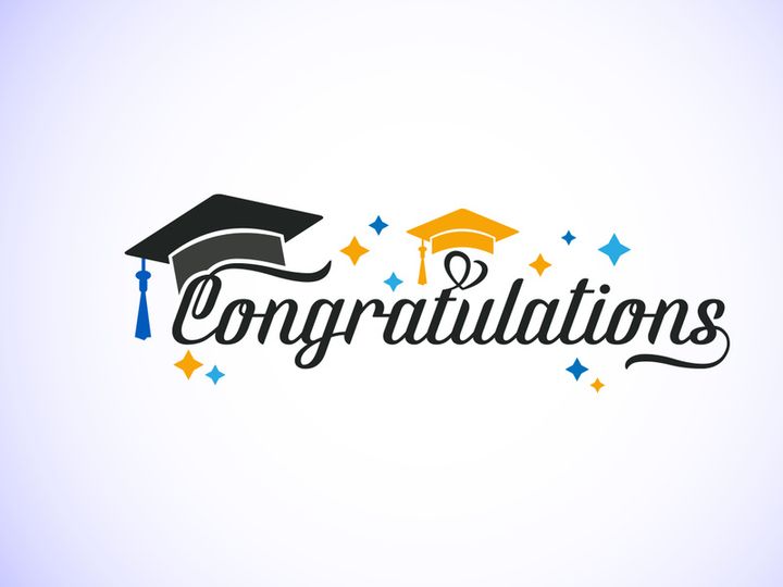 Graduation ceremony. Congratulations graduates design for