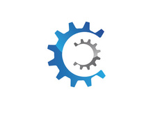 Gear icon logo vector