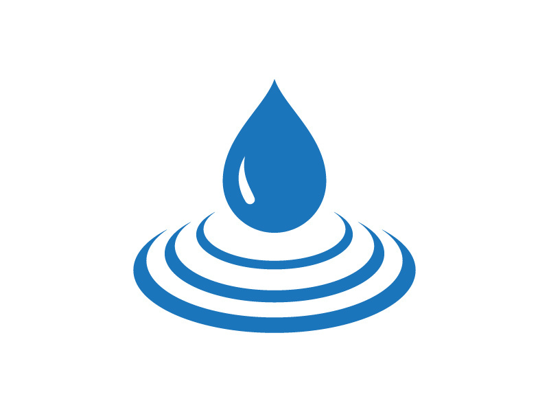 Water drop Logo illustration