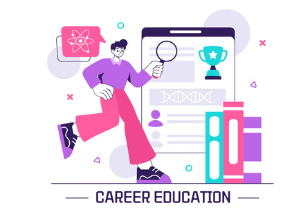 10 Career Development Education Illustration