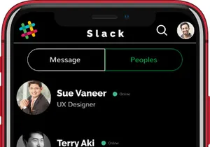 Slack Dark Version - UI Kit