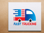 Bold & Modern Trucking Company Logo