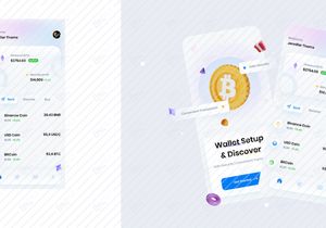 Cryptocurrency Wallet App Concept