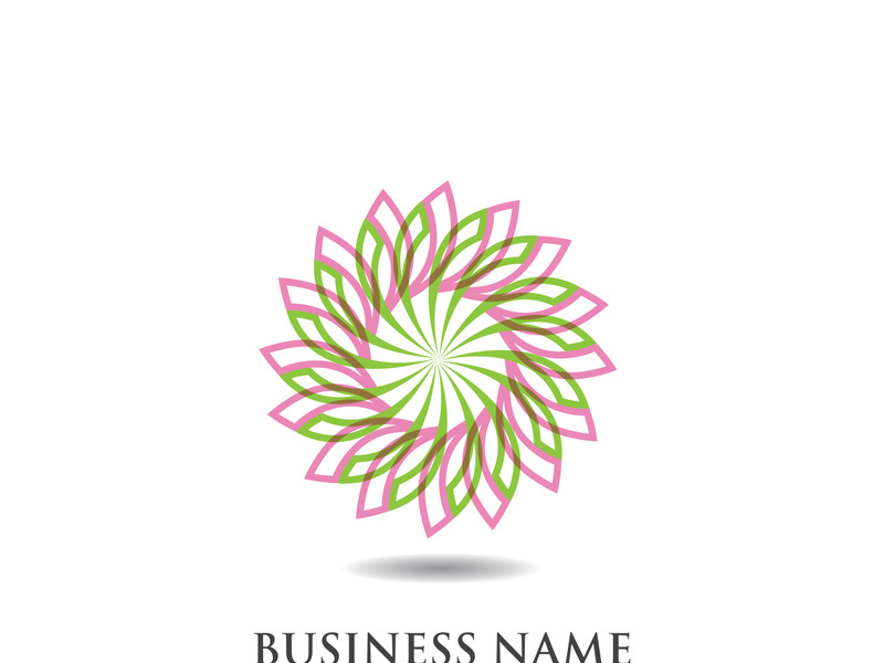 flower vector icon design template illustration