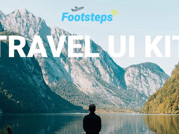 Footsteps Free Travel UI Kit preview picture