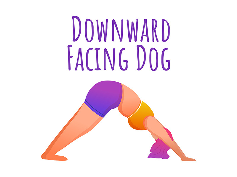 Downward facing dog pose social media post mockup