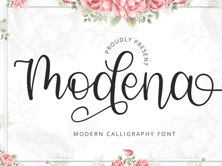 Modena - Modern Calligraphy Font preview picture