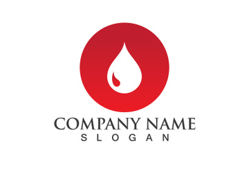 Blood drop donor vector icon preview picture