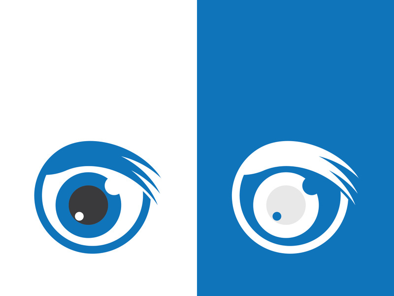 Eye logo icon design template illustration