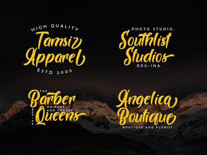 Brogads - Bold Script Retro Font