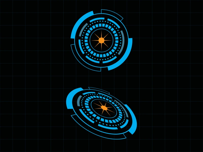 Futuristic user interface illustration