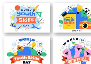 10 World Youth Skills Day Illustration