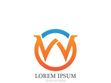 W Letter Logo Template vector illustration design