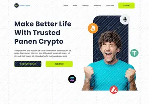 Panen Crypto - Crypto Market Website Landing Page