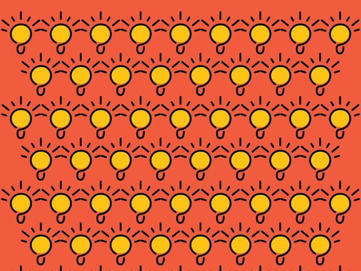 Seamless pattern bulb vector