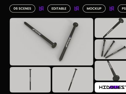 Long Nail Mockup