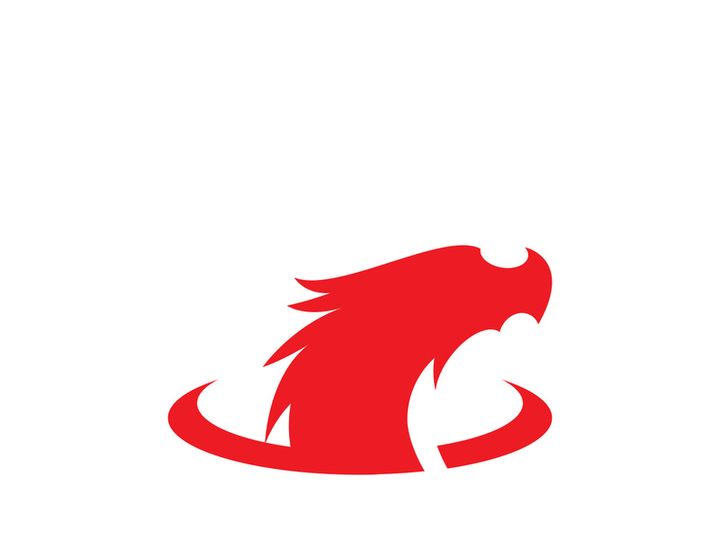 Dragon Head Vector Logo Illustration