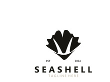Seashell Logo. Ocean Animals premium quality graphic outline symbols collection