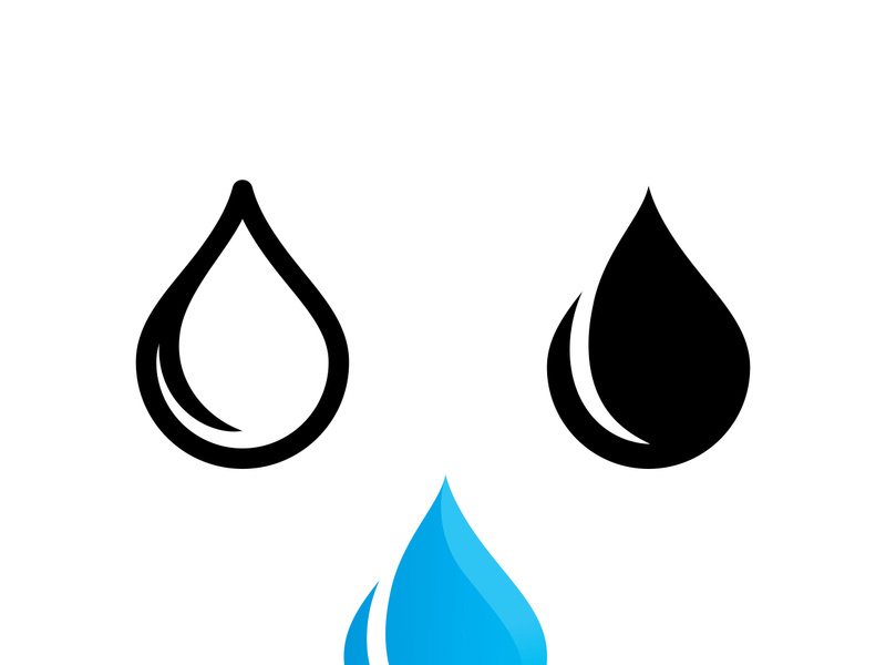 water drop Logo Template vector water icon design