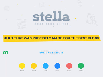 Stella — UI Kit [PSD] preview picture