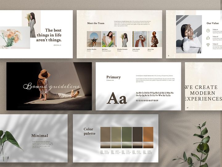 Free Merylin Brand Guidelines Powerpoint
